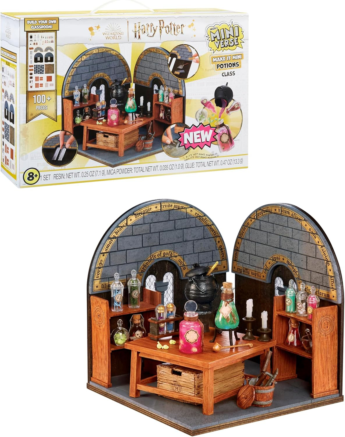 MGA's Miniverse Make It Mini Honeydukes Trolley- Harry Potter Mini-Sammlerstücke, 50+ Teile, Kunstharz-Bastelspiel, Nachgebildete Lebensmittel, Für Sammler & Kinder ab 8, Nicht ESSBAR