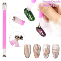 14 Stück Nail Art Werkzeug Magnetstift DIY Magic 3D Magnet Stick Set Verwendung Mit Cat Eye Gel Pulver Oder Nagellack - Magnetische Stift Katze Eye Pen Für Ideal Katzenaugen Magische Effekt