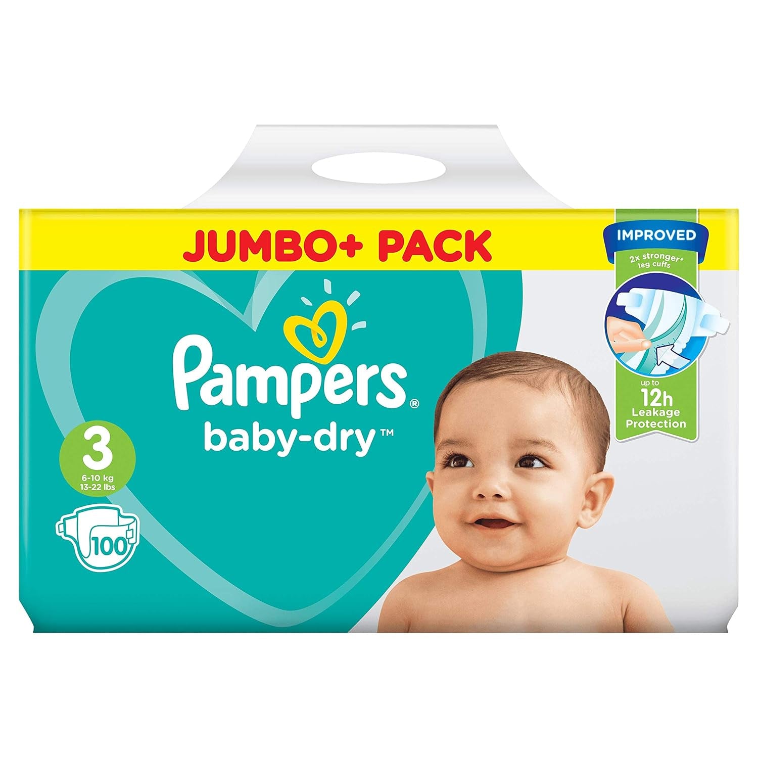 Scutece Pampers (Versiunea Veche), Mărimea 3 (6-10 kg), 100 bucăți,