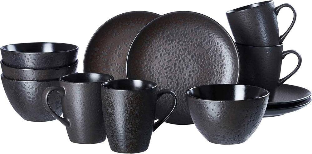 Serviciu de mic dejun Ritzenhoff & Breker Kitwe, 12 piese, negru