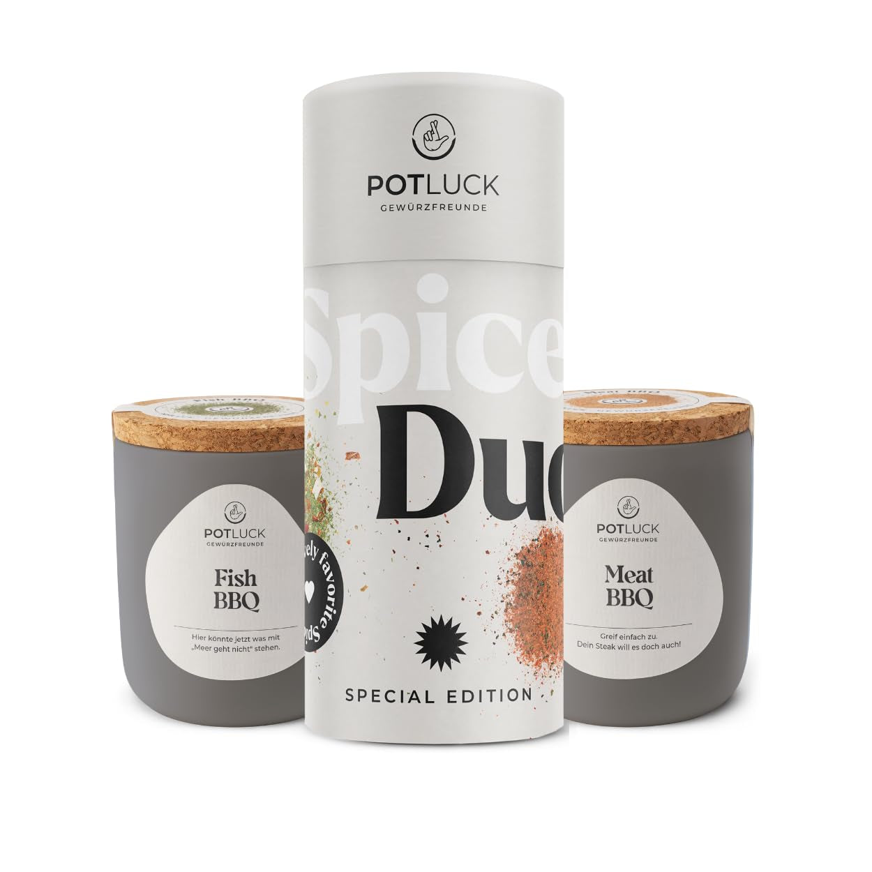 Potluck | Feta Gewürz | Gewürzmischung im Keramiktopf | 50g | Mit natürlichen Inhaltsstoffen