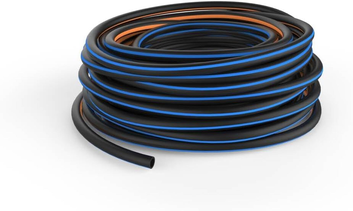 Furtun de grădină Fiskars S, Solid, Furtun de apă pentru udare manuală, 13 mm (1/2"), Lungime: 15 m, Racord universal, Protecție UV, Protecție la îngheț, Rezistent la răsucire, Albastru, 1076049