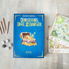 Ravensburger 27270 - Dungeons, Dice and Danger, joc de strategie Alea, joc de zaruri pentru adulți, joc de rostogolit și scris pentru vârste de 12 ani și peste