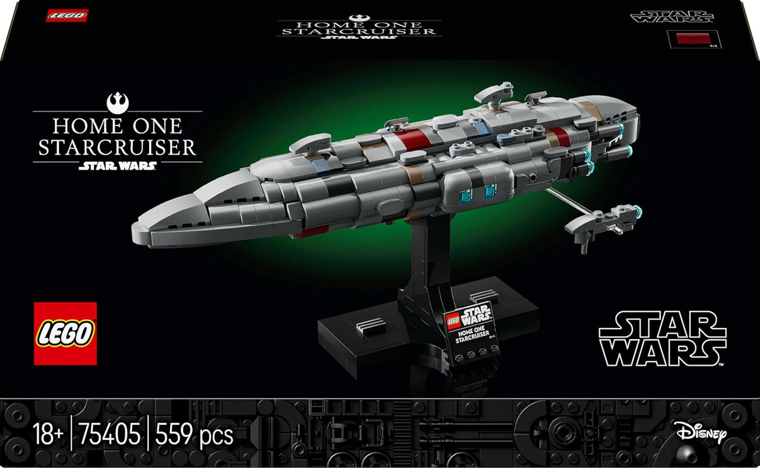 LEGO Star Wars 75405 Home One Starcruiser din Întoarcerea lui Jedi - Model de navă stelară - Set de fantezie și colecție de construit și expus - Cadou pentru fanii adulți și adolescenți Seturi de constructie Besuche den LEGO-Store