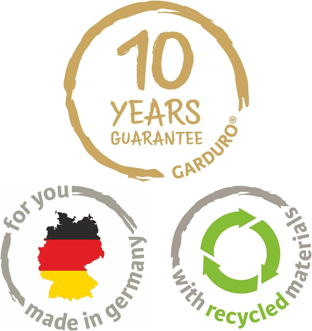 Scheurich Lineo, ghiveci din plastic, granit negru, diametru 30 cm, înălțime 24,1 cm, volum 11 l.