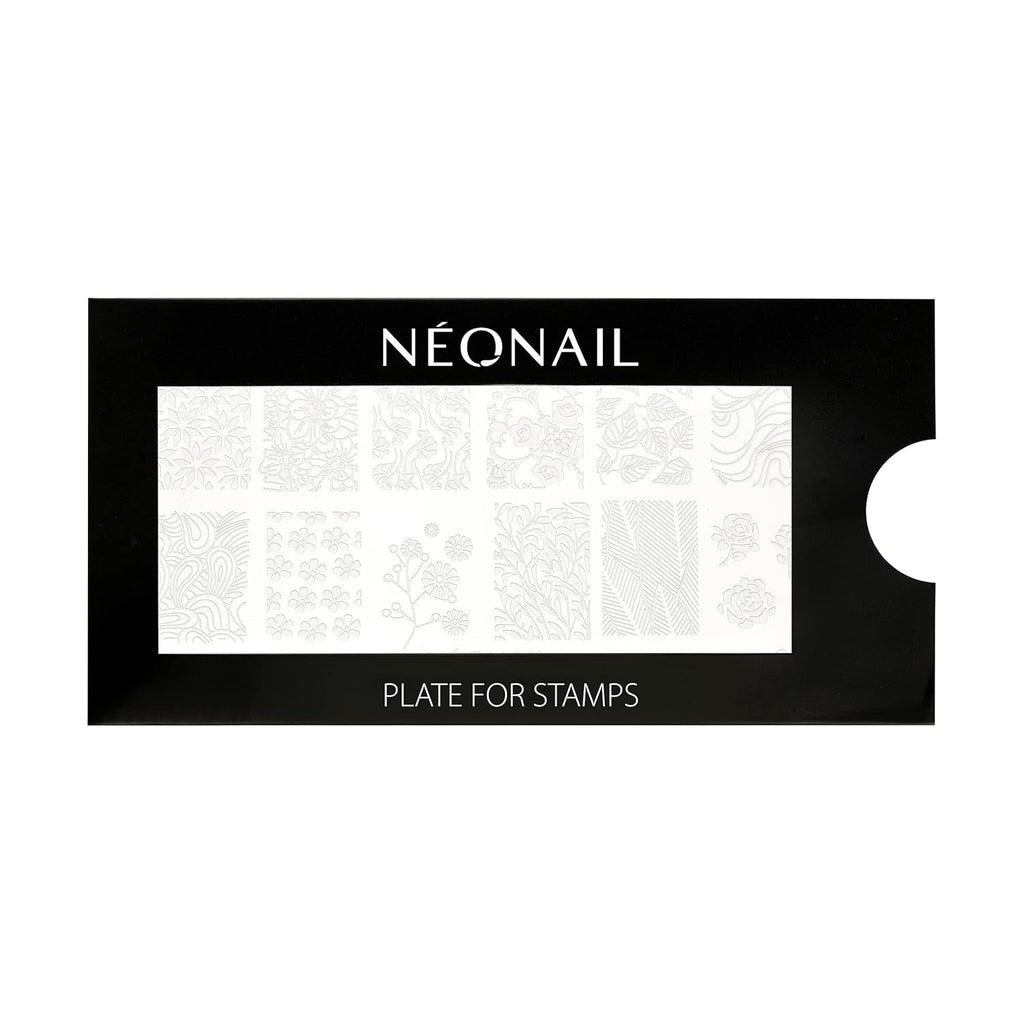 NÉONAIL Nagel Stempel Mit Schaber - Nägel Selber Machen - Nail Art Stamper - Nageldesign Für Nagel Schablone - French Nails Stempel - Silikon Nagelstempel