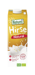 Natumi Bio Hirsedrink Natur, 6 x 1L - Laktosefrei, Vegan, Bio, Glutenfrei, Milchfreie, Milchfreie Alternative