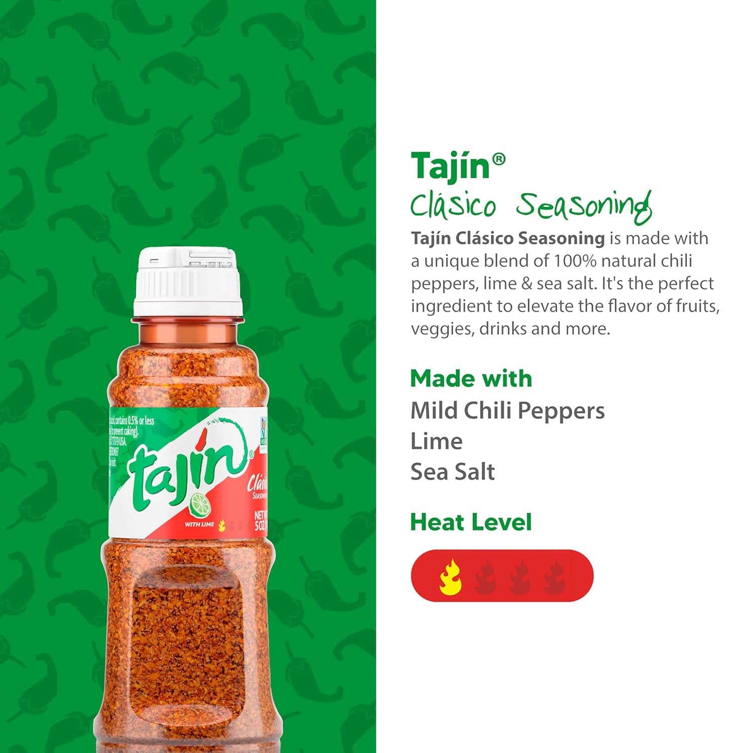 Tajin Fruit and Snack Seasoning, 5.0 oz by Tajin [Foods]