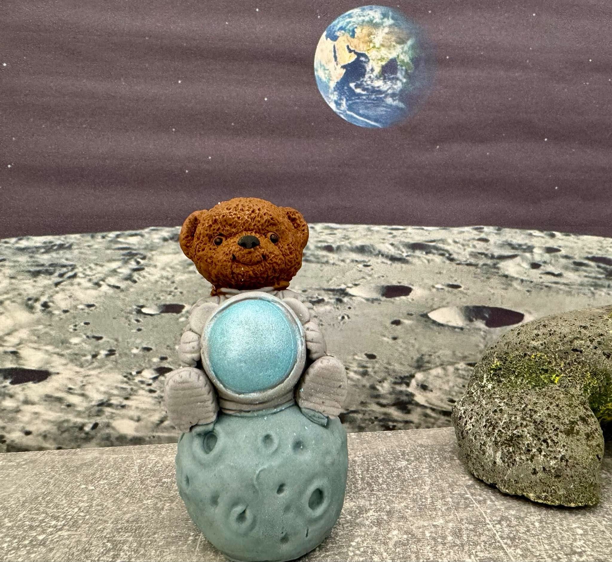 Decoratiune comestibila din zahar, Astronaut Decoratiuni din Pasta de Zahar Nati Shop