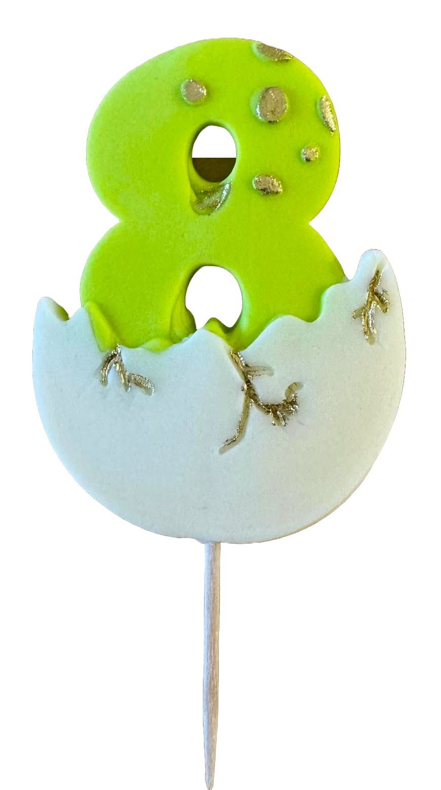 Decoratiune comestibila din zahar, Cifra 8 Decoratiuni din Pasta de Zahar Nati Shop