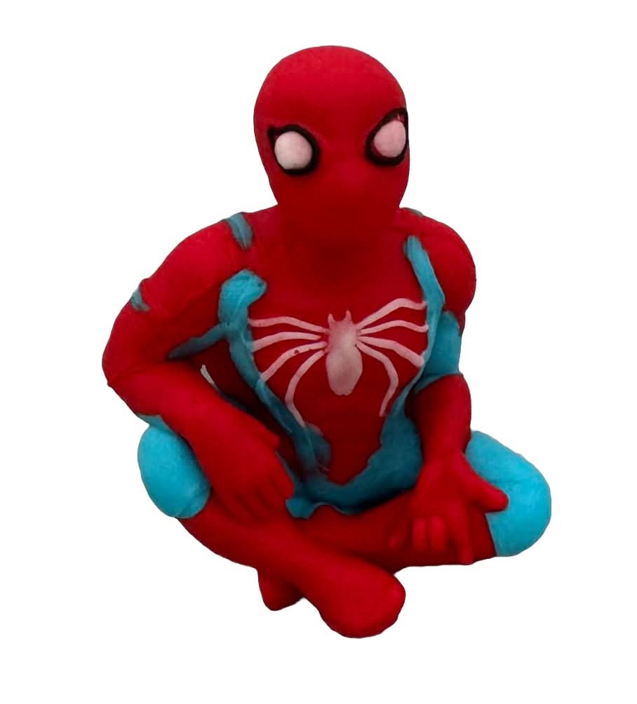 Decoratiune comestibila din zahar, Spider Man Decoratiuni din Pasta de Zahar Nati Shop
