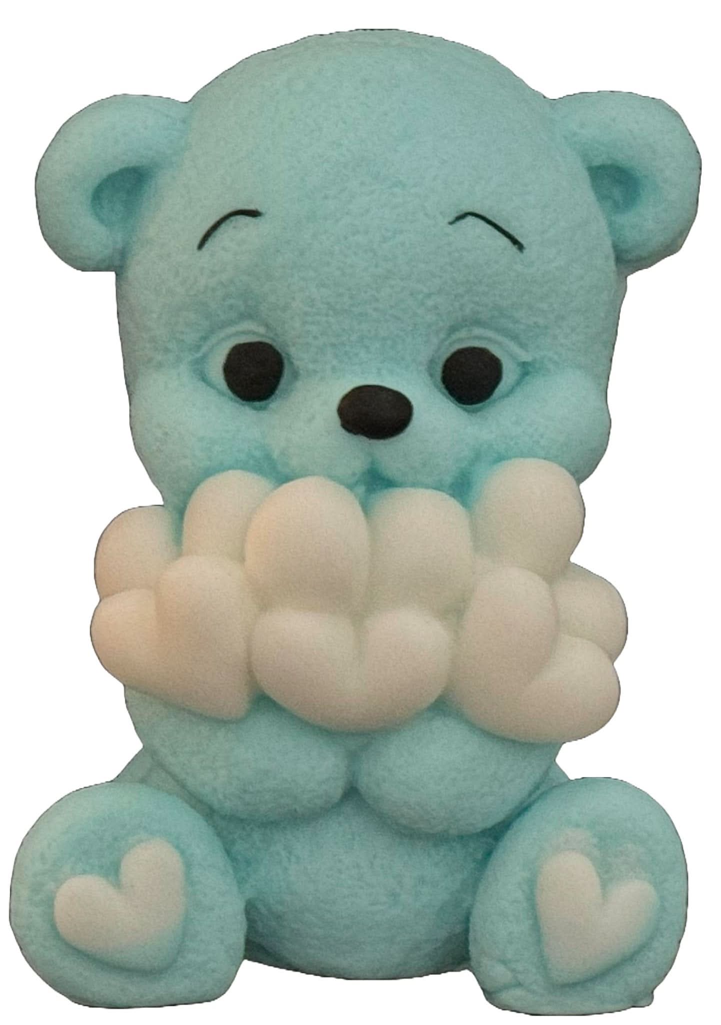 Decoratiune comestibila din zahar, Urs cu inimioare Decoratiuni din Pasta de Zahar Nati Shop