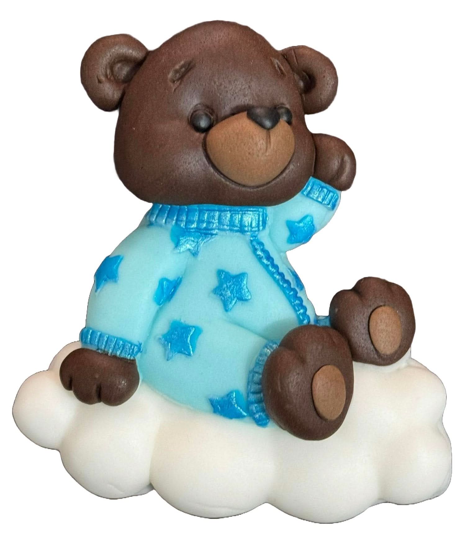 Decoratiune comestibila din zahar, Urs pe nor Decoratiuni din Pasta de Zahar Nati Shop