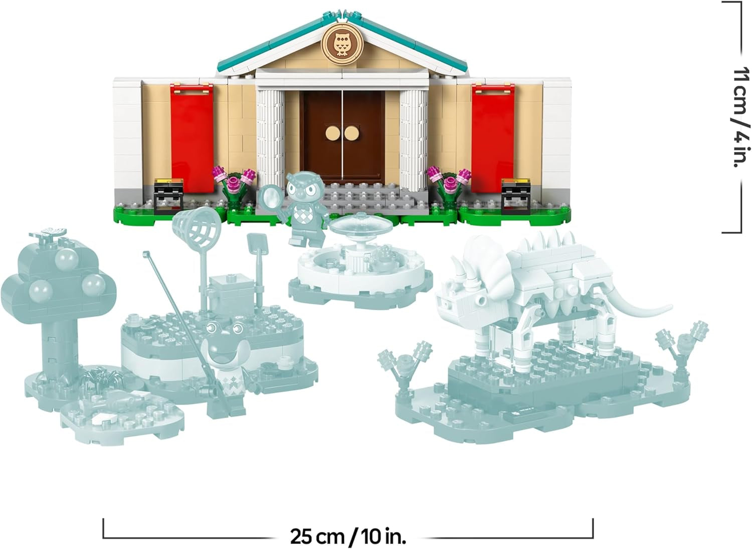 LEGO Animal Crossing - Eugens Museumssammlung - Interaktives Spielset mit Eugen & Liliane Minifiguren, Dinosaurierfossilien & Zubehör - Gamer Geschenk für Mädchen & Jungen ab 7 Jahren - 77056
