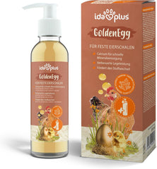 Ida Plus - GoldenEgg 200 ml - vermindert Brucheier & Federfressen - unterstützt Federwachstum & Federkleid - Wichtige Mineralien & Vitamine für Hühner - Beste Eierqualität bei Ihrer Hühnerhaltung