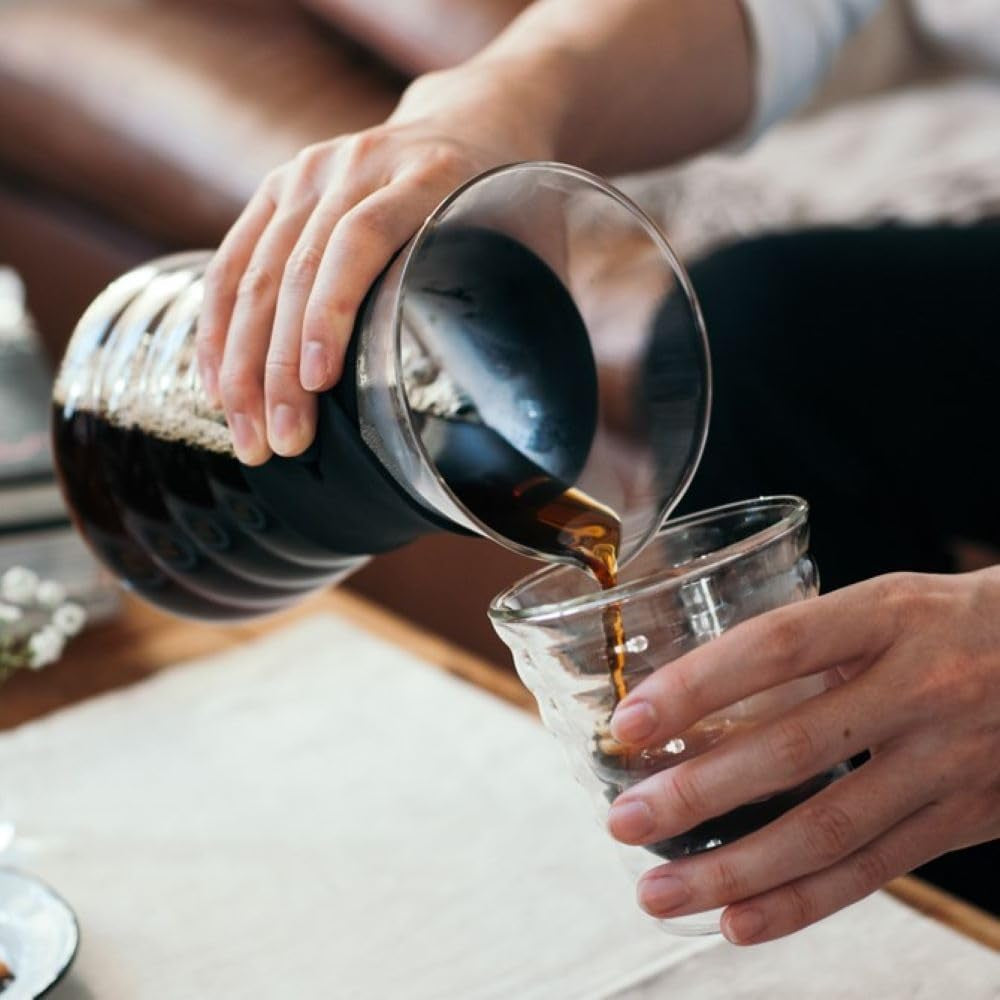 VDD-02B VD 700 ml V60 Decantor cu picurare, pentru 2-3 cești, transparent