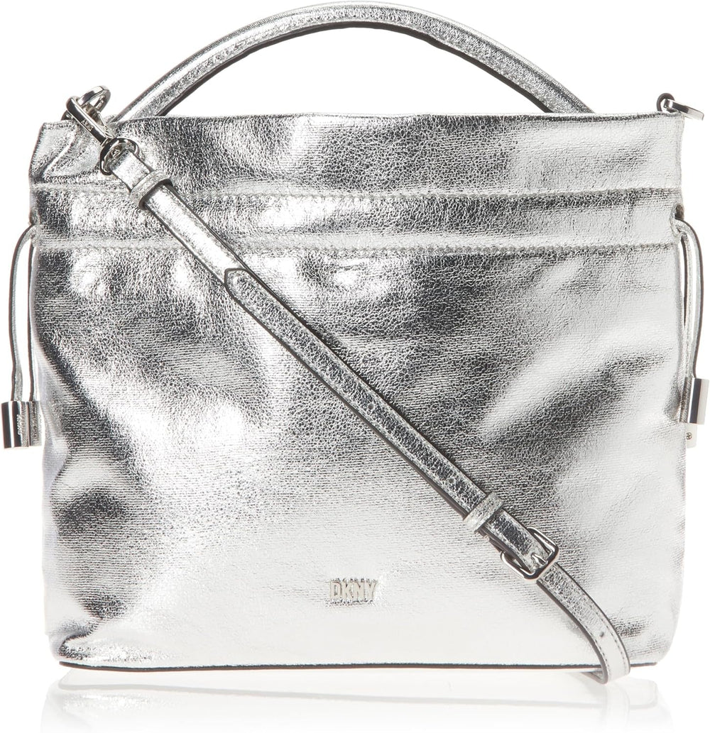 DKNY Feven Crossbody Handbag Genti Femei Naty Shop Argint