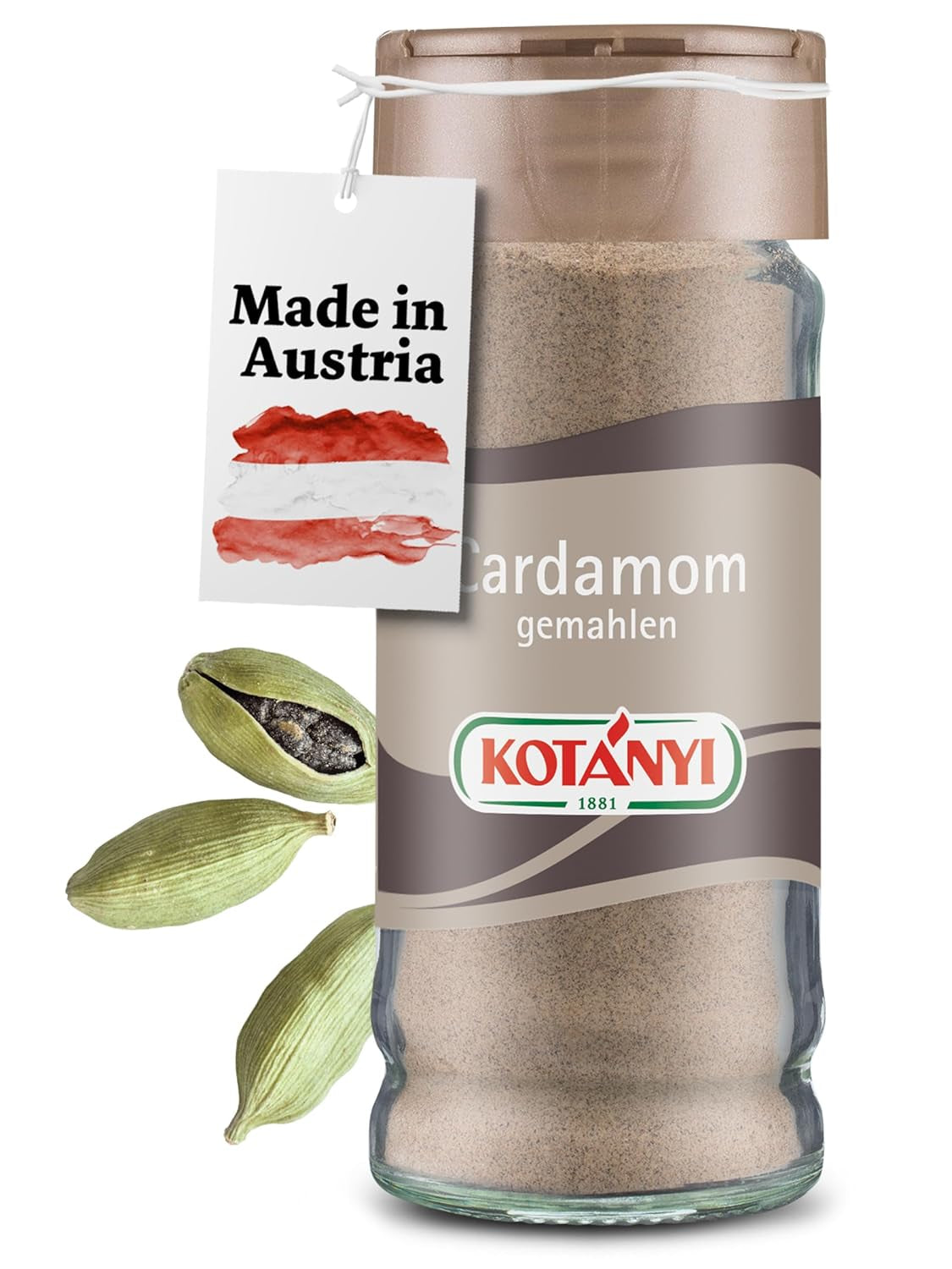 Kotányi Zimt gemahlen, würzig-süßer Geschmack, veredelt Milchreis, Gebäck, Desserts, Glas 80 ml