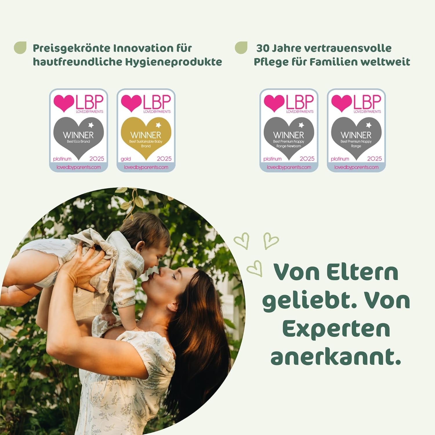 Scutece pentru bebeluși Naty BioEmbrace, mărimea 3 (4–9 kg) | 100% materiale pe bază de plante, delicate cu pielea | Moliciune respirabilă, testate dermatologic, absorbție excelentă | 100 buc.