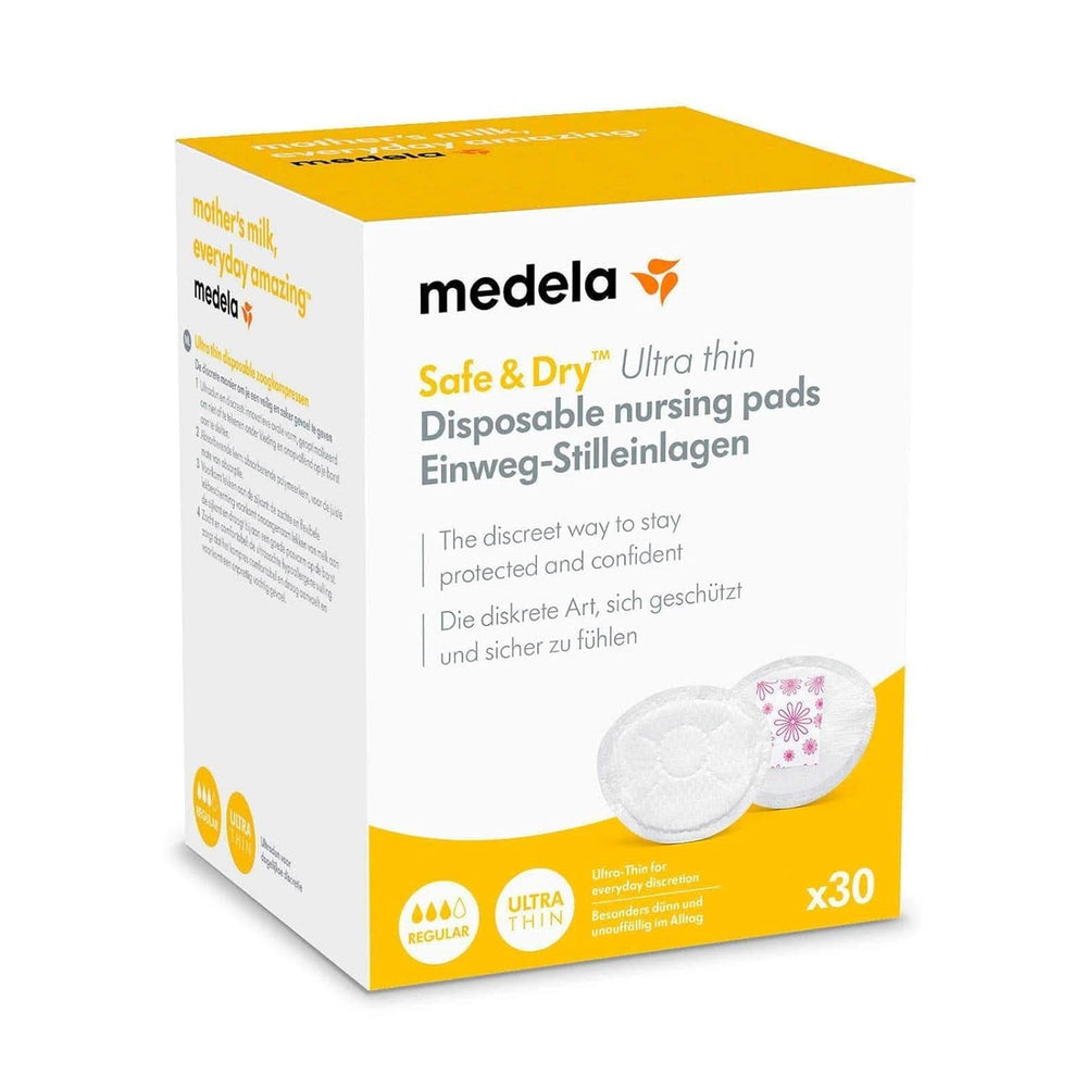 MEDELA Safe & Dry Einweg-Stilleinlagen, Ultradünn, Einzeln Verpackt, 30 Stück Accesorii Hrana si Alaptare Bebe Naty Shop