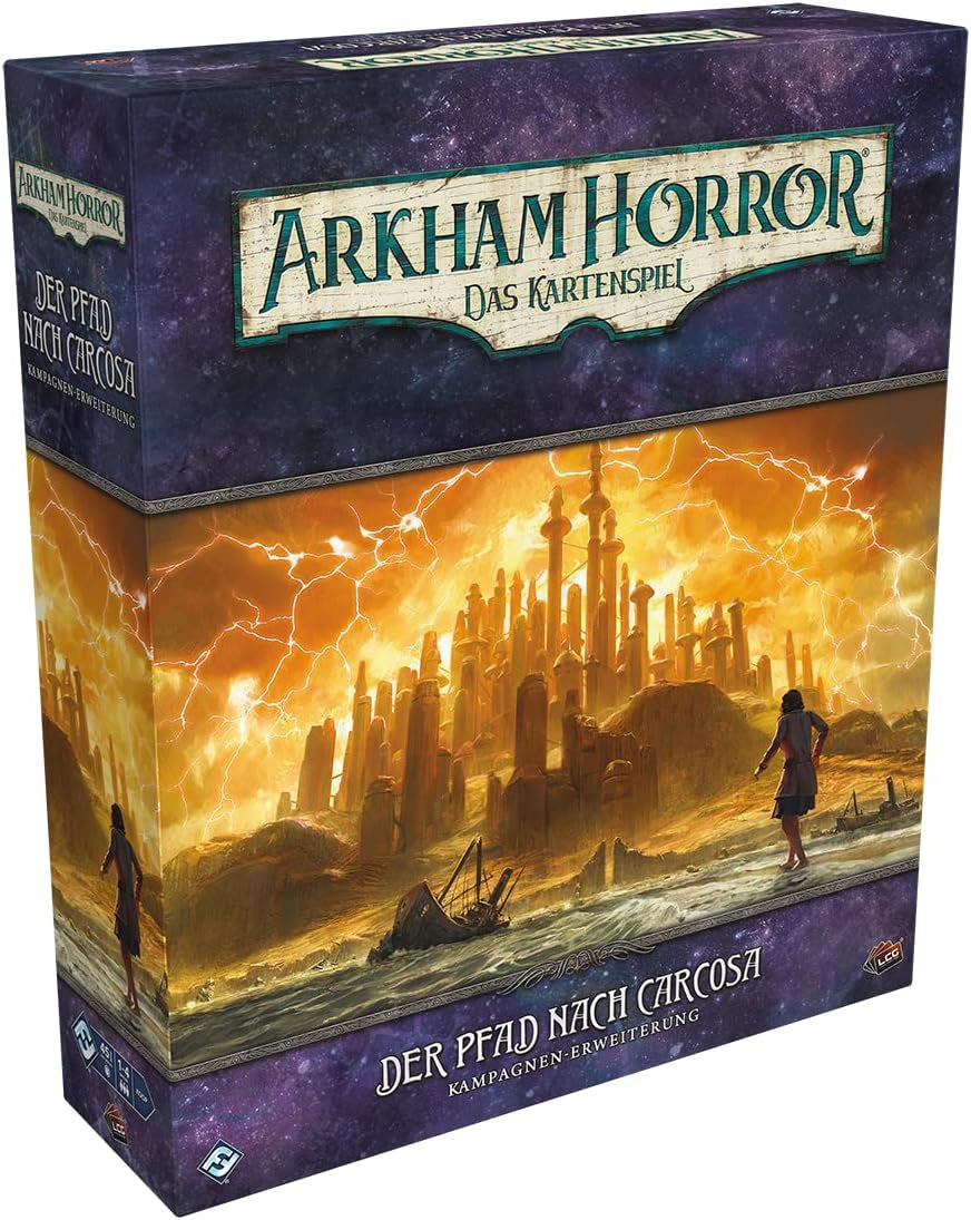 Fantasy Flight Games, Arkham Horror: LCG, Joc de bază, Joc pentru experți, Joc de cărți, 1-4 jucători, Vârste 14+, 45+ minute, Germană, Multicolor, Colorat