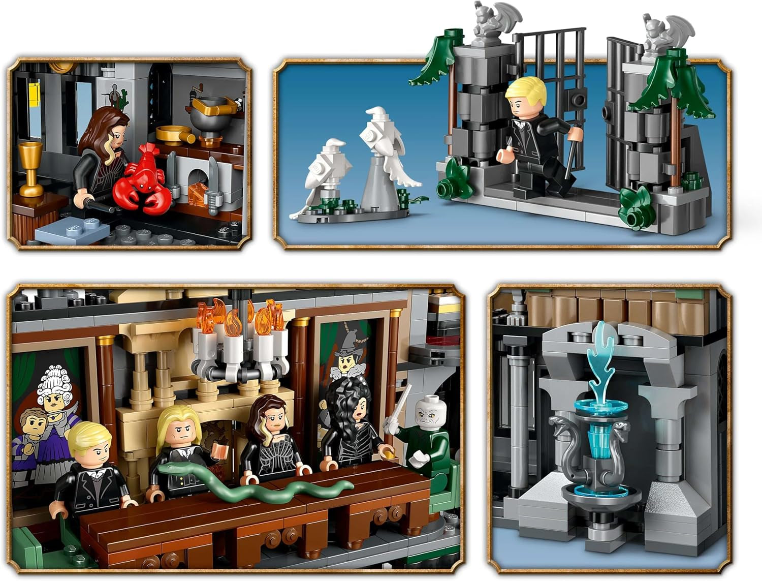 LEGO Harry Potter Malfoy Family Country Estate, jucărie fantastică de colecționat și expus, cadou pentru băieți, fete și fani ai lumii vrăjitorilor, idee de cadou cu 9 minifigurine 76453 Seturi de constructie Besuche den LEGO-Store