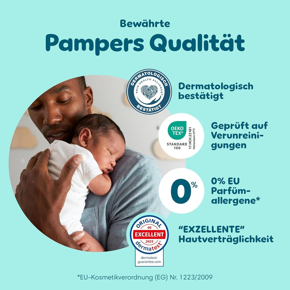 Pampers Premium Protection mărimea 6, 144 scutece, 13 kg-18 kg, protecția noastră numărul 1 împotriva pielii și scurgerilor