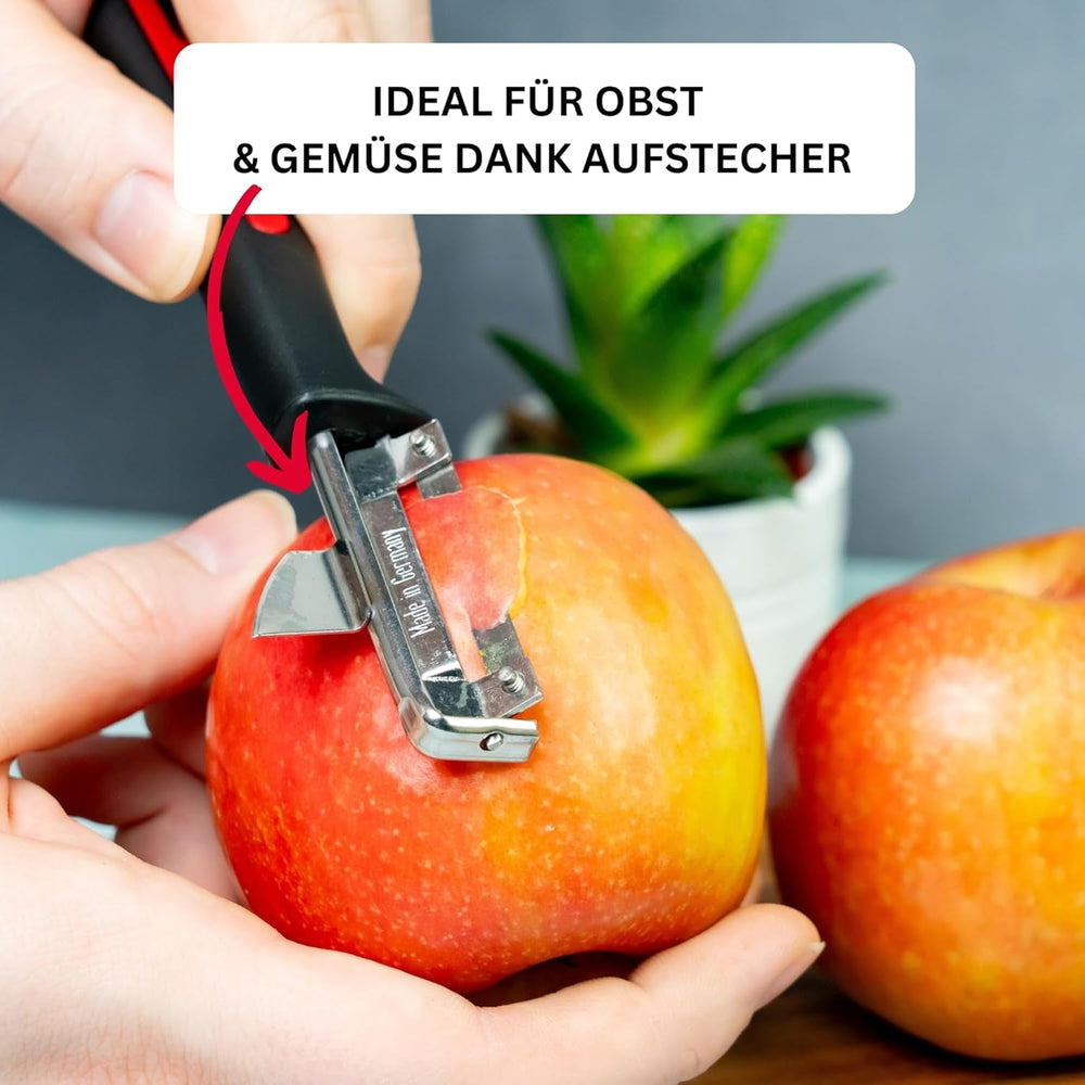 Westmark 29092270 Sparschäler Gallant, Pp/Tpe/Edelstahl, Schwarz / Rot, 16,5 X 3,7 X 2 Cm Peeler Naty Shop