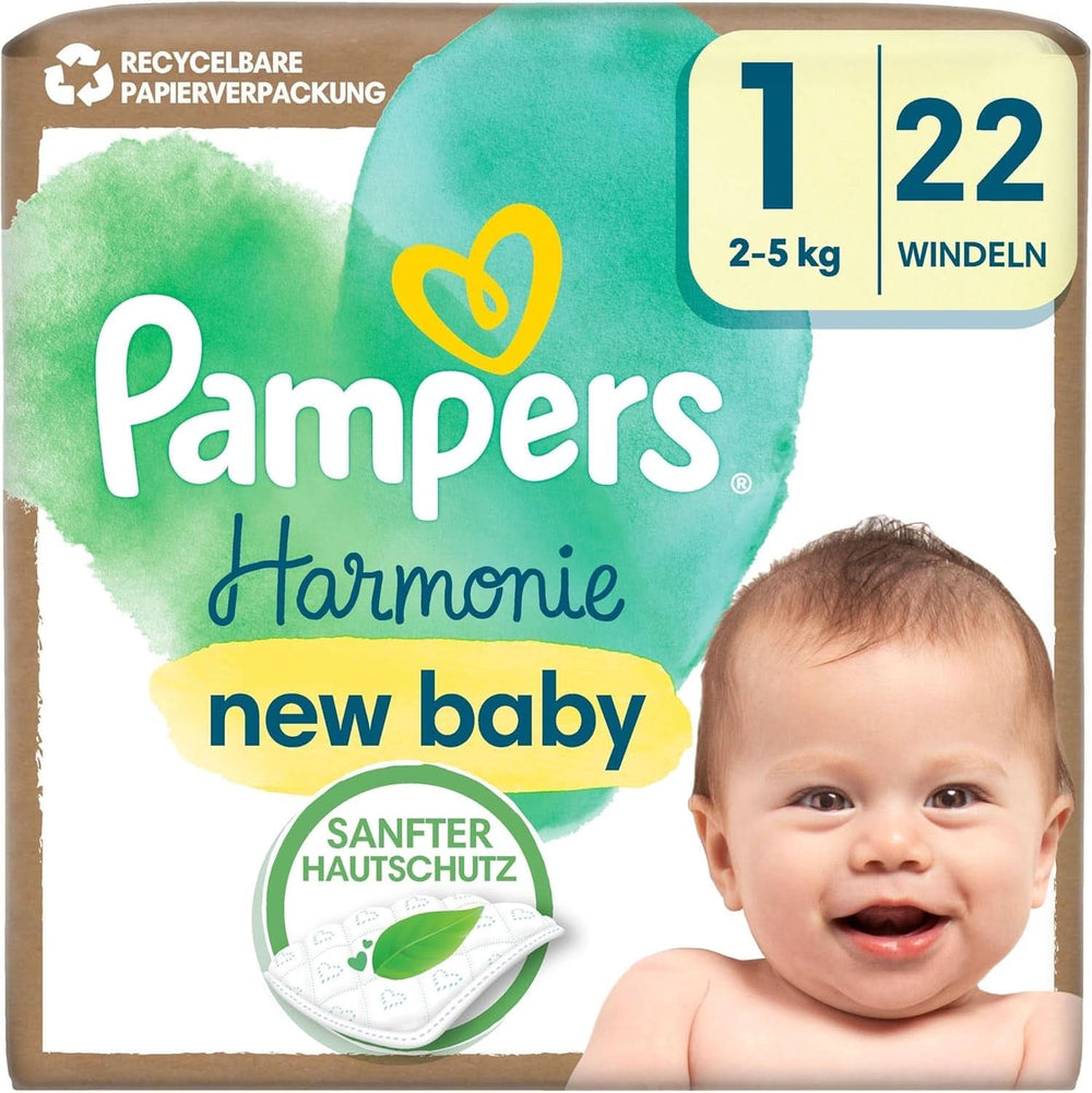 Pampers Harmonie Baby scutece mărimea 2, 29 scutece, 4Kg-8Kg Mama si Copilul Naty Shop 1 (22 buc) Nou