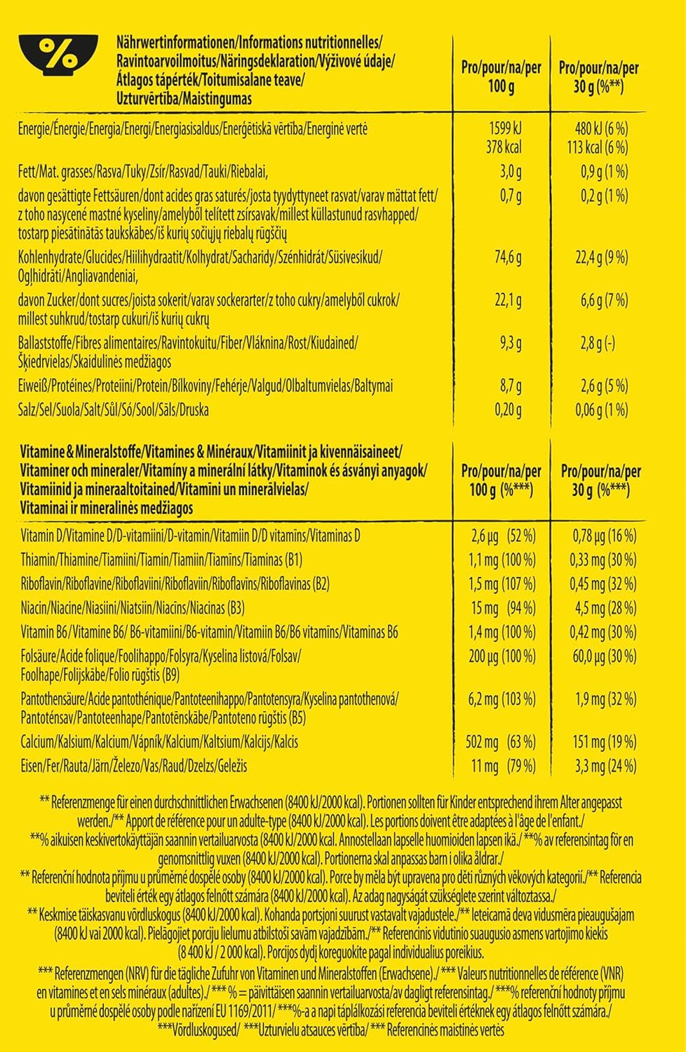 Nestlé Nesquik Crunchy Breakfast, Cereale cu ciocolată și cereale integrale, 1 pachet (1 x 1 kg)