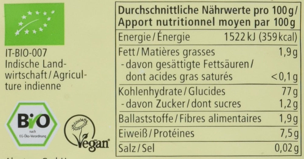 Orez brun organic cu bob lung, pachet de 6 bucăți (6 x 1 kg)