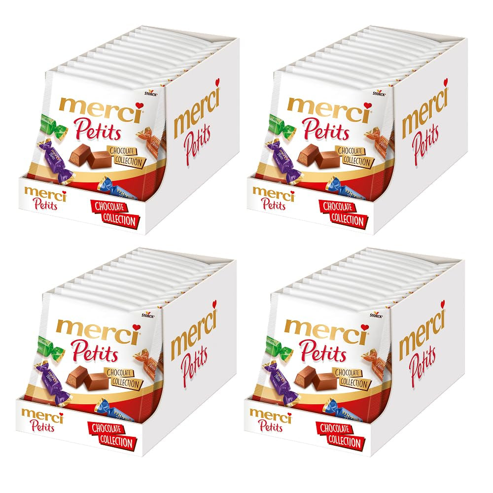 Merci Together – 1 x 175 g – Ciocolate umplute în cinci sortimente cu ciocolată fină cu lapte – Praline de ciocolată pentru a fi împărțite și oferite cadou
