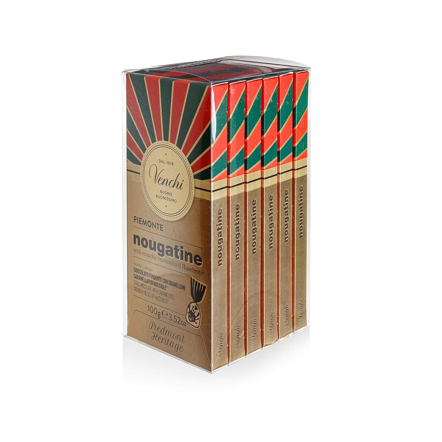 Ciocolată cu lapte Venchi cu alune de pădure piemonteze IGP întregi, 100g – fără gluten