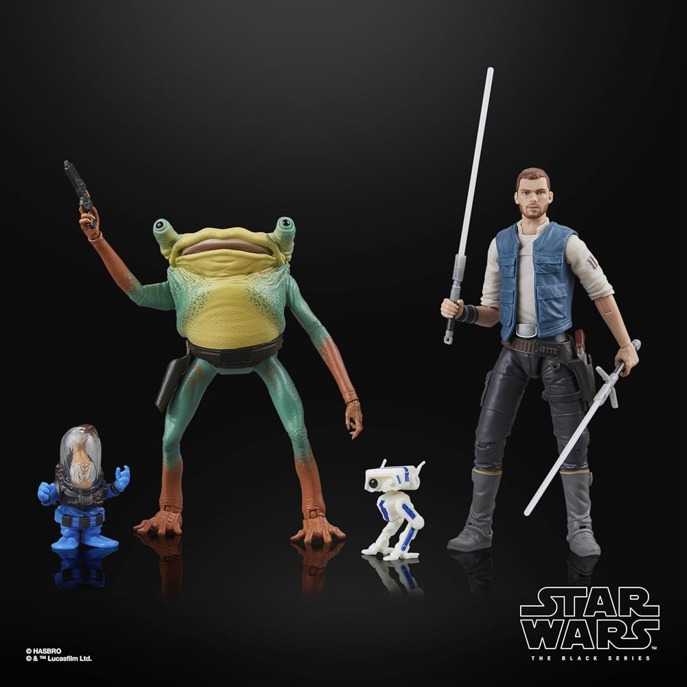 Star Wars seria neagră Cal Kestis, Turgle & Skoova Stev, Star Wars Jedi: Survivor Figuri de acțiune de colecționat (Scară 15 Cm) Action figures Naty Shop