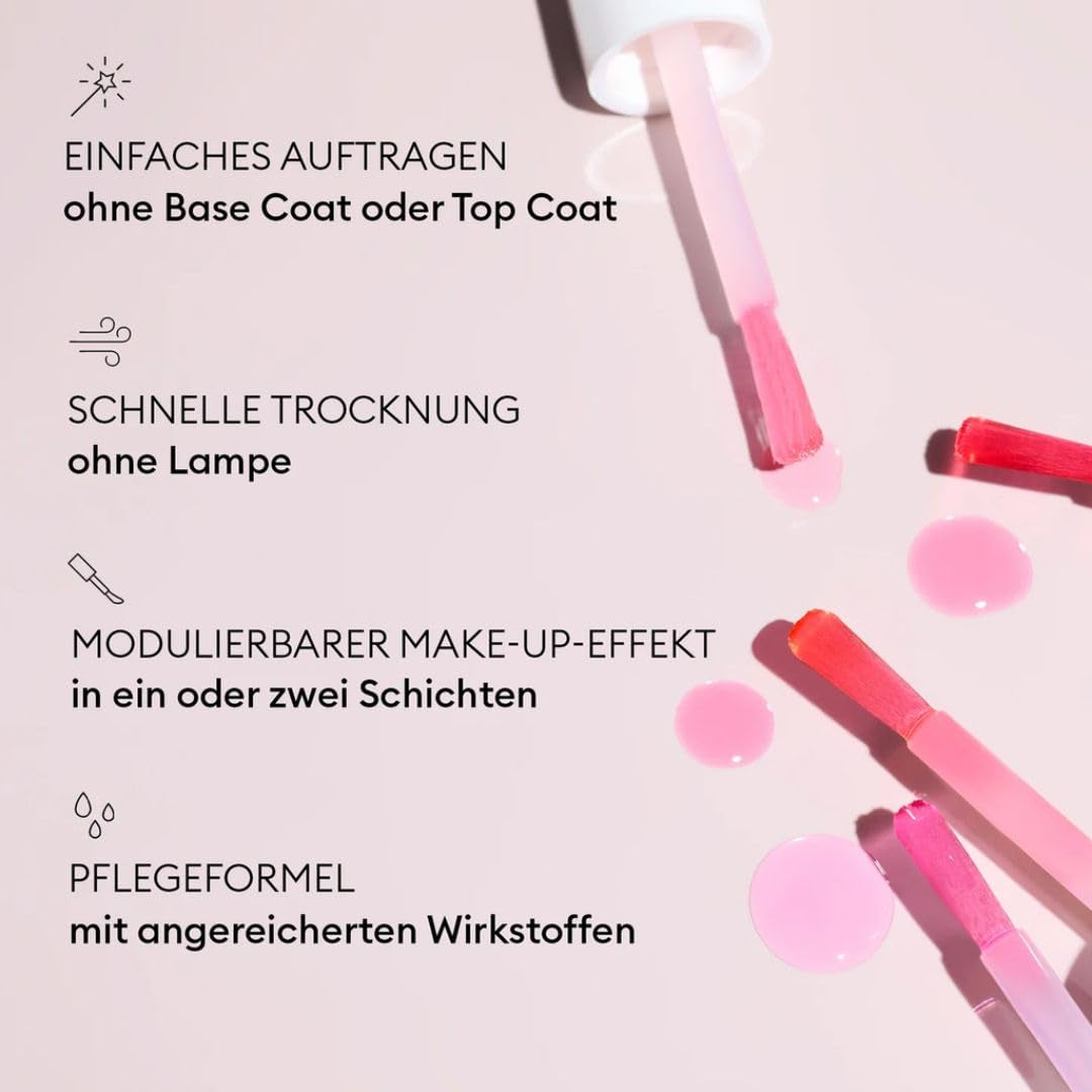 MANUCUIST Îngrijire Oja Repair Active Glow Raspberry (Roz) Bio-Based: Migdale dulci, Zmeură, Oja Hrănitoare și Lucioasă, Efect Roz Transparent - Oja Nude