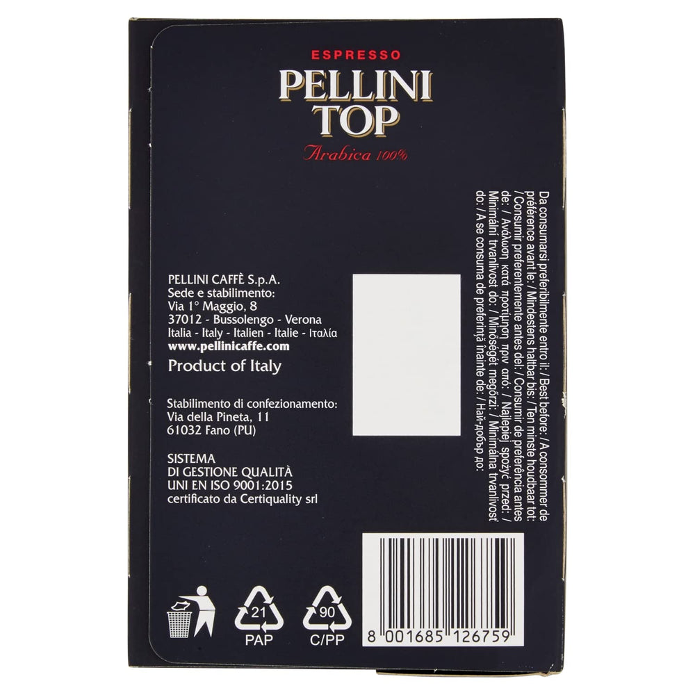 Espresso Pellini Top Arabica 100%, FAP Kapseln, 100 Kapseln Verpackung
