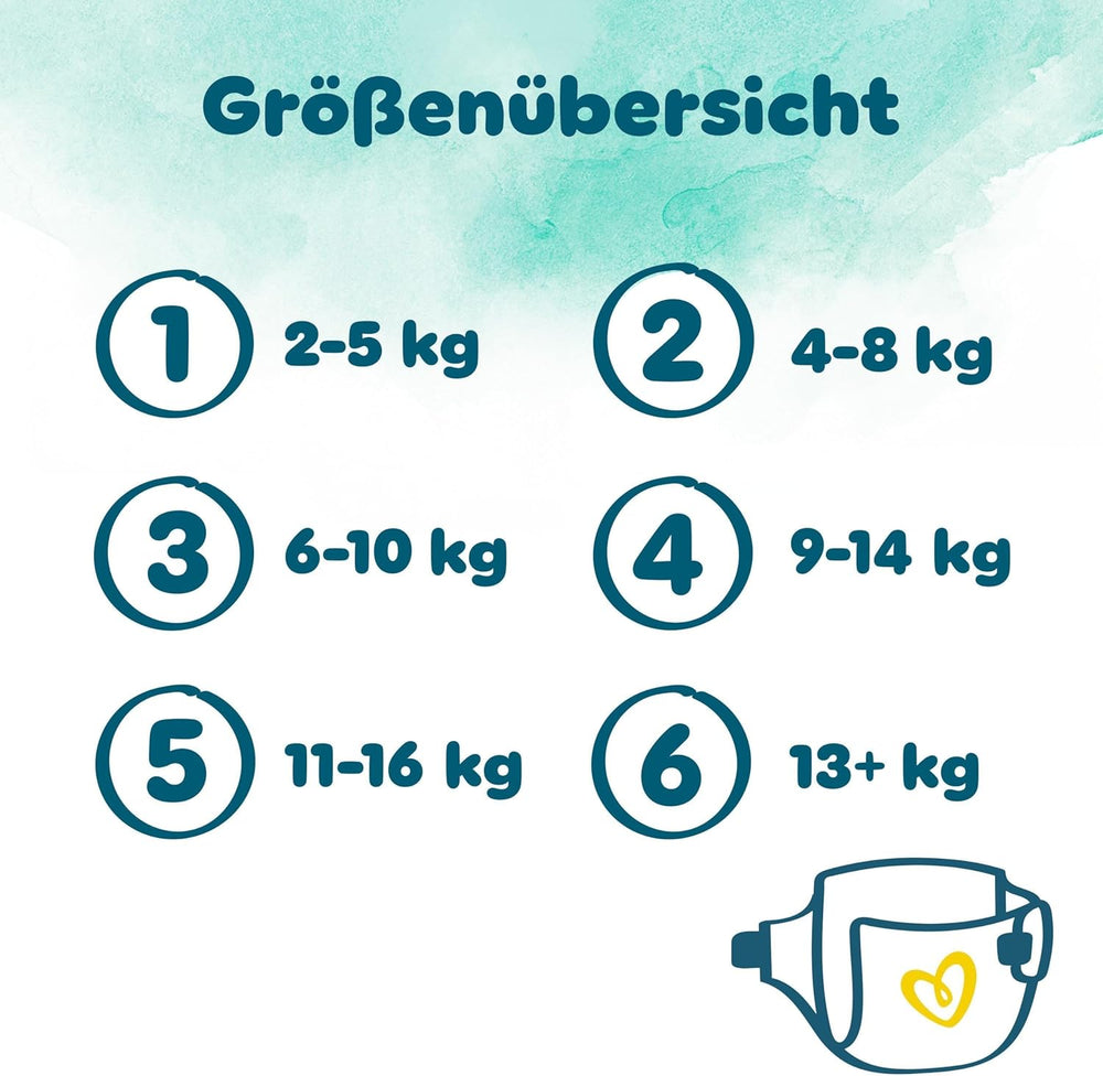 Scutece Pampers Harmony mărimea 6, 144 scutece, 13 kg+, protecție delicată a pielii cu protecție 100% Pampers