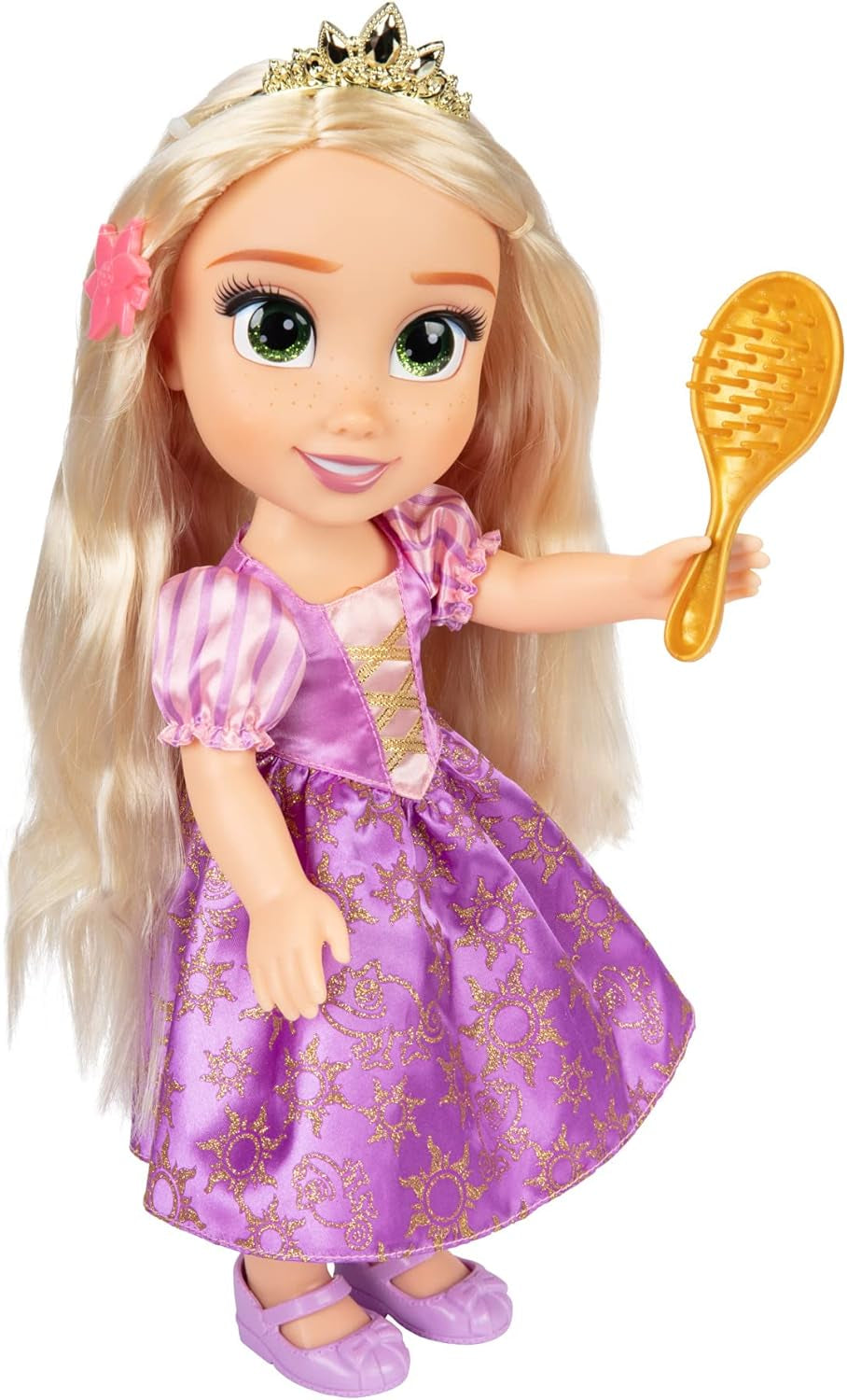 Disney Princess Singing Rapunzel Doll 35 Cm, Cântă "I See the Light", Include accesorii pentru mai multă distracție, Perfectă pentru fetițe cu vârsta peste 3 ani, Violet Papusi Naty Shop