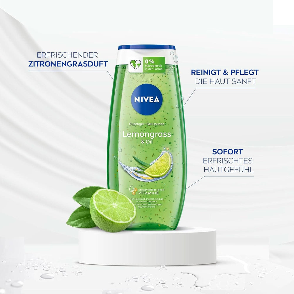 Gel de duș NIVEA Lemon Grass And Oil, 250 ml Duș și baie Naty Shop