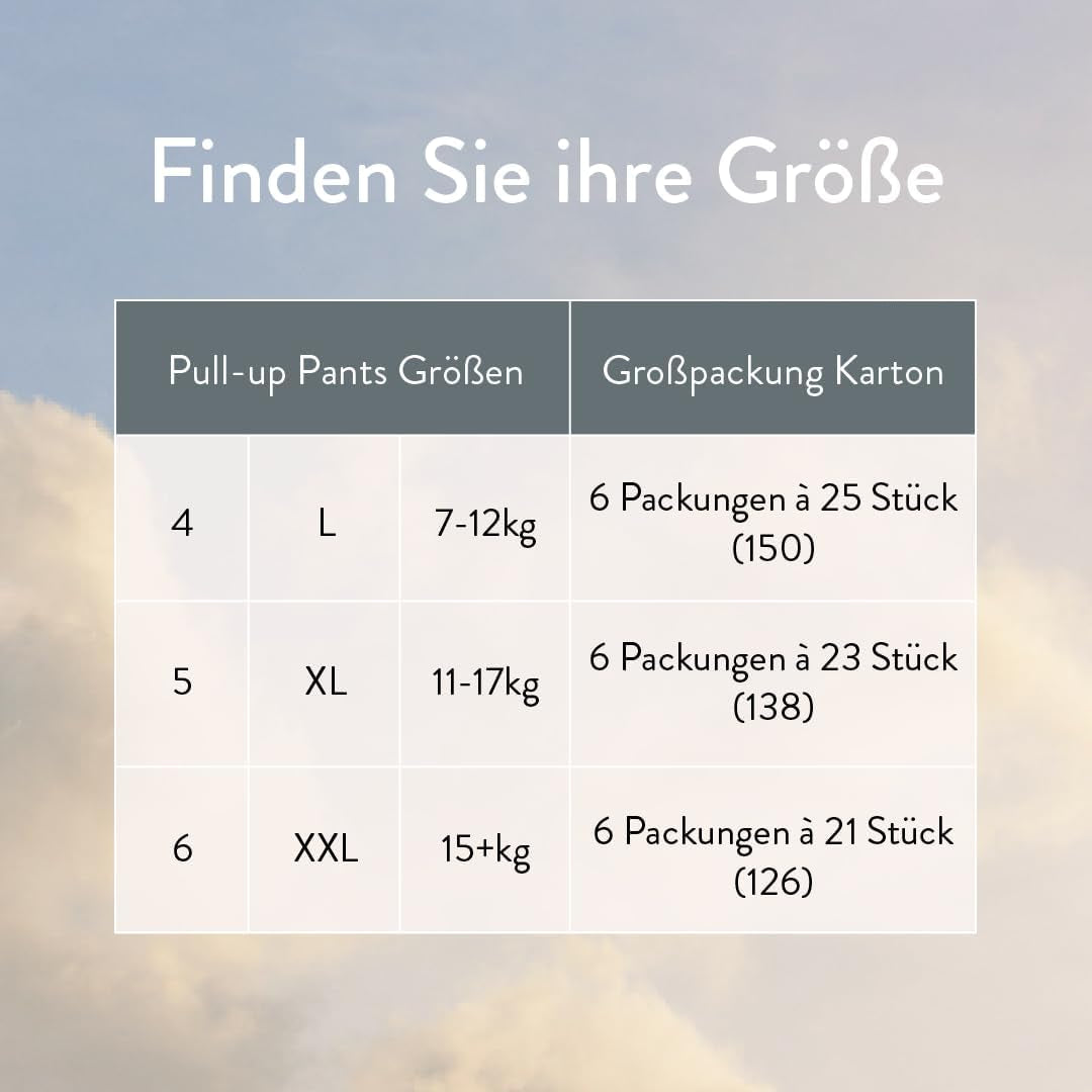 Scutece push-up, mărimea 4 L (7-12 kg) - 1 pungă cu 25 de bucăți - Fără substanțe nocive, ecologice, ultra-plate, pentru utilizare nocturnă - Fabricate în Danemarca