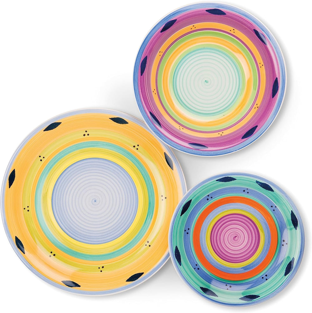 Set de veselă Excelsa Esprit, ceramică, multicolor, 18 piese