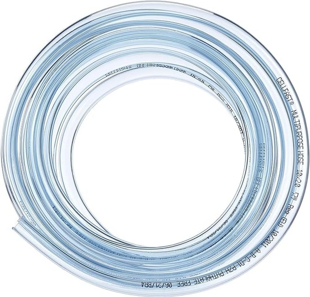 Furtun universal din PVC CELLFAST, furtun de apă potabilă, rulotă, autorulotă, furtun alimentar, furtun flexibil pentru alimente, 10 × 2 mm, 5 metri