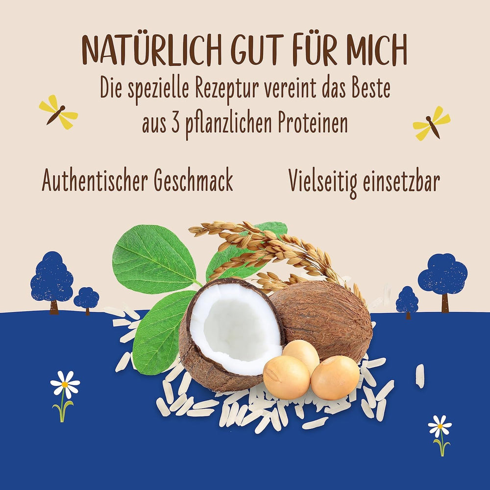 Allos Bio Ohne Muhhh 3,5% | Milchalternative | Drink auf Pflanzenbasis | vegan | schäumbar | perfekt für Kaffee | laktosefrei | Quelle von Calcium und Vitaminen | Reich an Protein | 1 Liter (6 Stück)