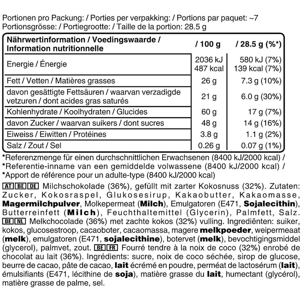 Pachet vrac Bounty Minis Chocolate, Mini batoane de ciocolată cu nucă de cocos fină, 227g, idee de cadou de ciocolată, pachet vrac de ciocolată