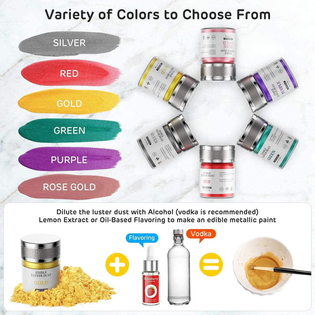 Glitter alimentar, 8 grame Glitter Naty Shop