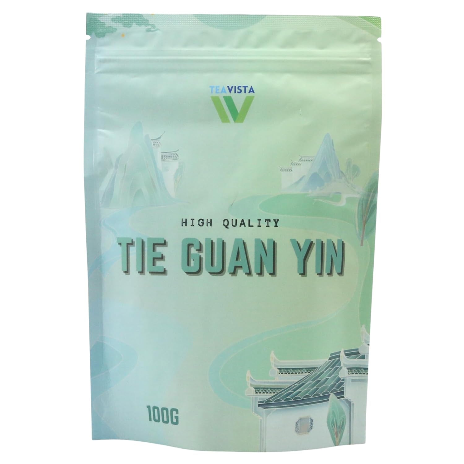 Ceai Tie Guan Yin Oolong de la Teavista – Ceai Oolong chinezesc premium (Tieguanyin), 100 g | Favorizează digestia și crește energia