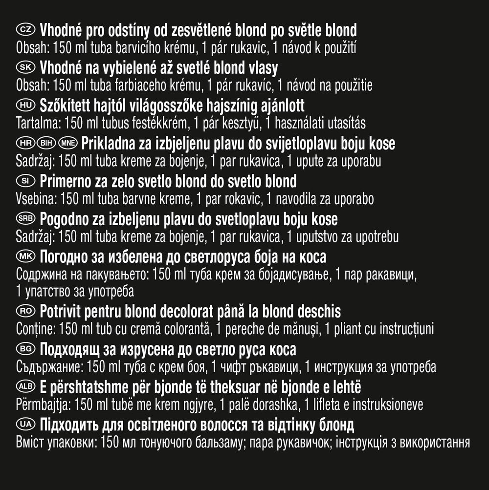 Syoss Wash Out Temporary Hair Colour Platinum Blonde (150 ml), vopseaua de păr lavabilă reînvie culorile, nuanța durează până la 8 spălări ale părului Vopsea pentru par Naty Shop