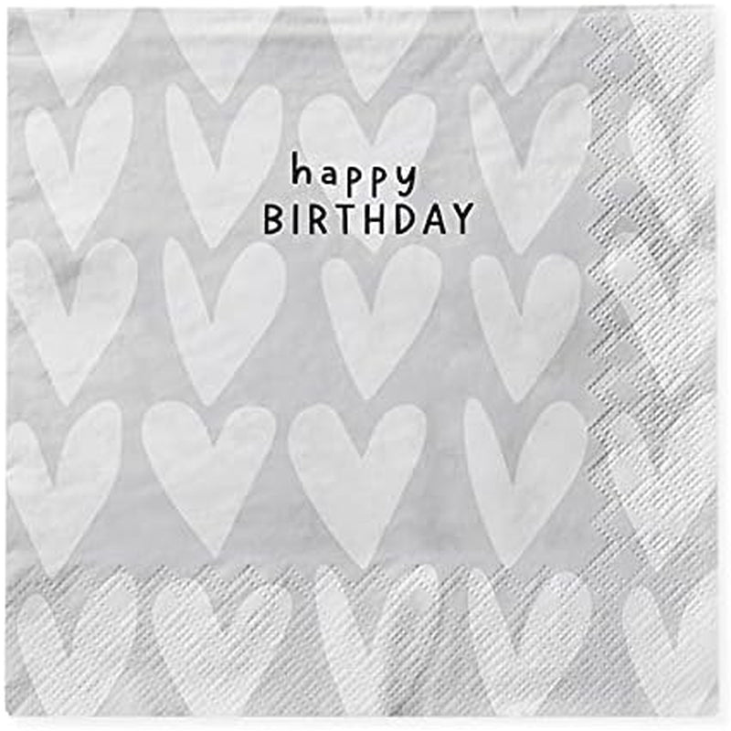 Șervețele Grafik-Werkstatt cu dicton | 20 bucăți | 12,5 X 12,5 cm | alb | bună ziua