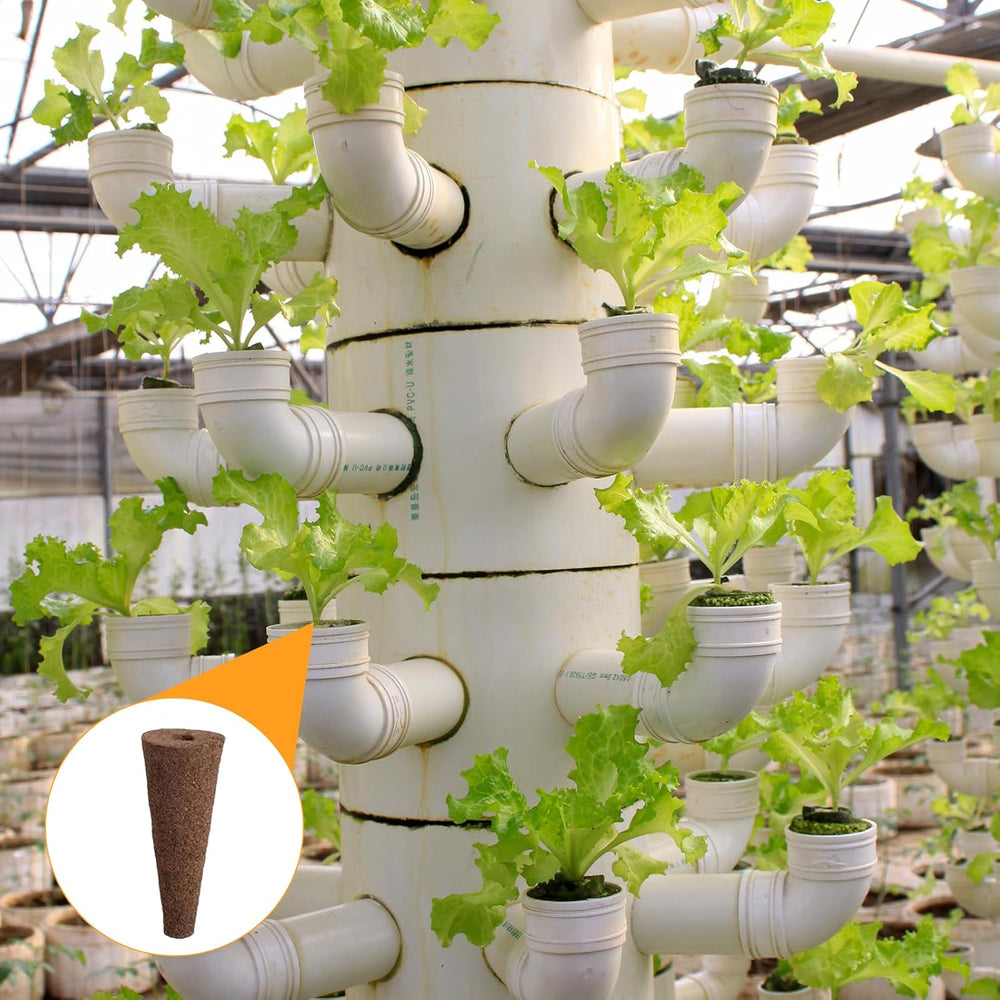 50 de bureți pentru creșterea hidroponică, bureți pentru răsaduri pentru hidroponie, dopuri de burete pentru creșterea rădăcinilor, potrivite pentru diverse tipuri de muguri, cum ar fi roșii, căpșuni, mentă