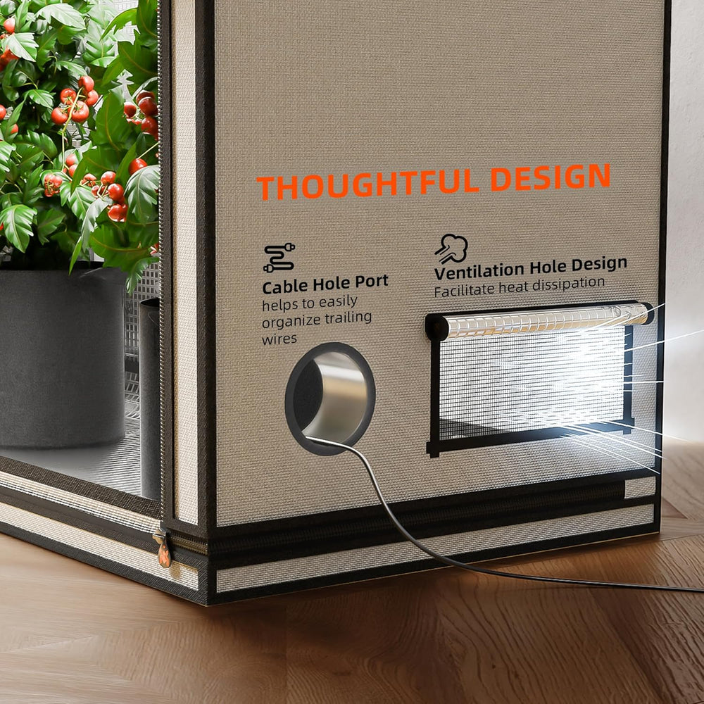 Cort de creștere Spider Farmer Pro 70x140x200 cm, cu ușă rulantă, fereastră de observare, panou de podea detașabil, material textil Mylar 2000D, pentru cultivare hidroponică în interior cu SF4000, G4500, SE4500